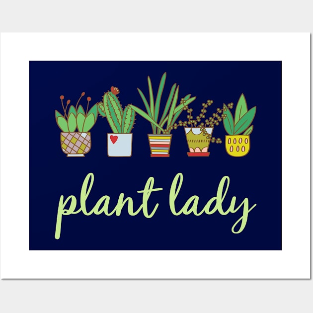 Plant Lady Wall Art by Whimsical Frank